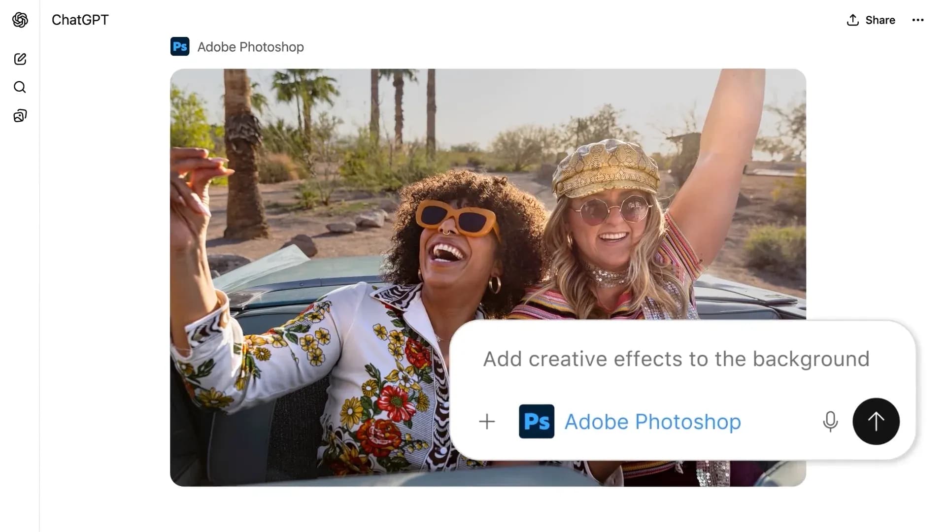 Adobe Photoshop x ChatGPT