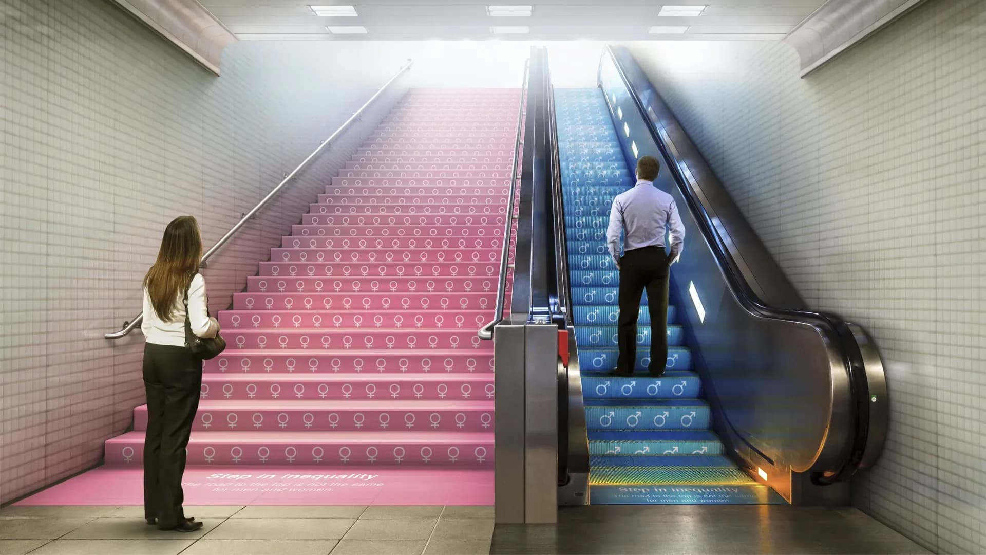 Campaña: Step in Inequality, en Metro de NY